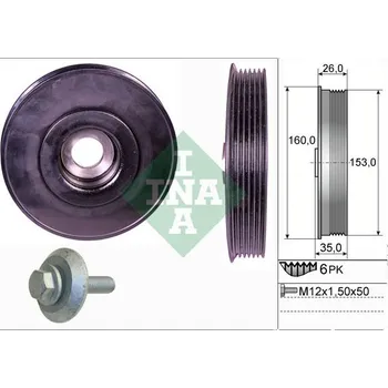 Sada řemenice, kliková hřídel Schaeffler INA 544 0079 20