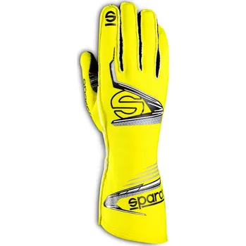 Rukavice Závodní rukavice Sparco Arrow EVO s homologací FIA, barva: žluto-černá, velikost: 11