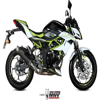 Výfuk pro motocykl Koncovka výfuku MIVV GP PRO K.048.LXBP Černá ocel K.048.LXBP