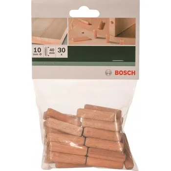 Vrták Kolíky do dřeva Bosch 10 x 40 mm, 30 ks
