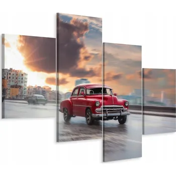 Obraz Vícedílný obraz – Veterán auto 3D 80x50 cm