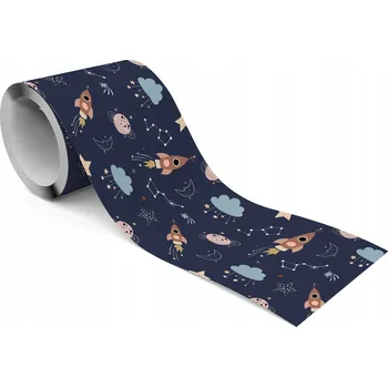 Fototapeta Samolepicí Ozdobný Pásek na Tapety RAKETY Vesmír Planety Hvězdy