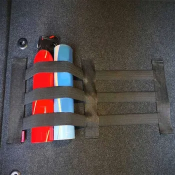 Držák do auta Elastický držák na suchý zip do kufru 3 popruhy