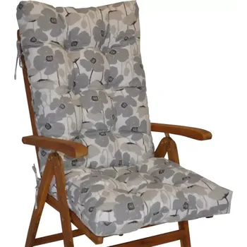 Sedací pytel Polstr křeslo vysoké - vlčí mák šedý - SLEVA 3% s kodem radost25