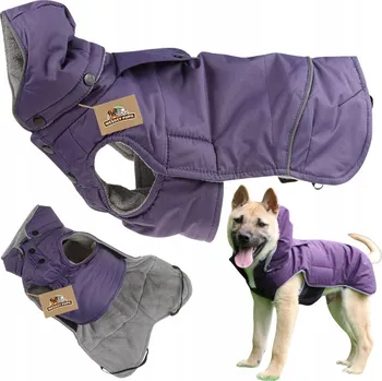 Moto bunda Ubranko dla psa na zimę ciepła kurtka nepromokavá odepínací kapuce S