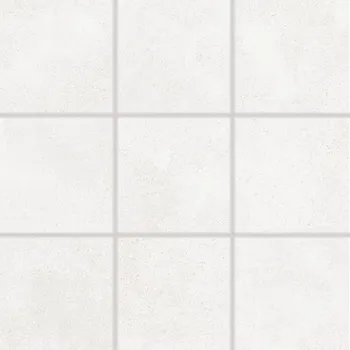 Obklad Betonico - dlaždice rektifikovaná 9,8x9,8 bílošedá, tl. 9 mm DAK11790