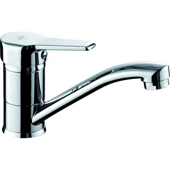 Vodovodní baterie Stojánková umyvadlová baterie KFA Armatura Albit, stříbrná