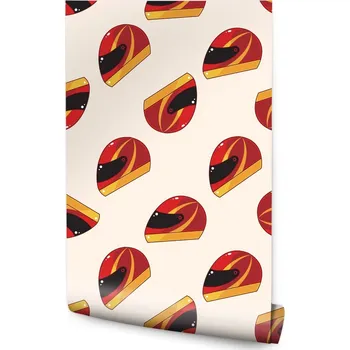 Fototapeta Tapeta pro teenagery Závody Helmy MOTOCYKLOVÉ Dekorace