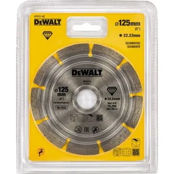 Řezný kotouč Kotouč diamantový řezný 125 mm segmentový DT3711 DeWALT