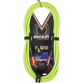 Příslušenství ke zvukové technice Bespeco ROCKIT FLUO Yellow 3 m + prodloužená záruka 3 roky