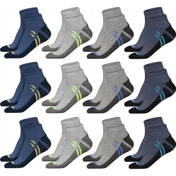 Pánské ponožky Pánské Kotníkové Ponožky Ponožky 12 párů Bavlna 43-46