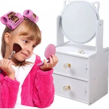 Toaletní stolek Toaletní Stolek Okazeo bílý 16,7 x 33,5 x 12,7 cm