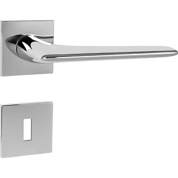 Dveřní kování TI - OPTIMAL - HR 4164Q 5S rozety BBQ, klika/klika OC - ​​Chrom lesklý (03)