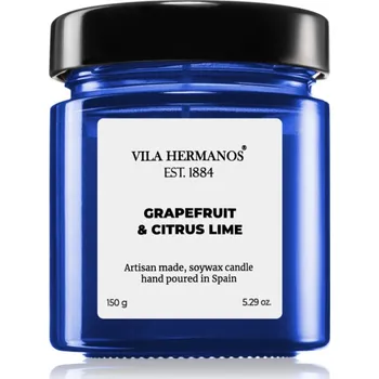 Svíčka Vila Hermanos Apothecary Cobalt Blue Grapefruit & Citrus Lime vonná svíčka 150 g