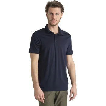 Pánské oblečení Pánské merino polo triko ICEBREAKER Mens 150 Tech Lite III SS Polo, Midnight Navy velikost: XXL