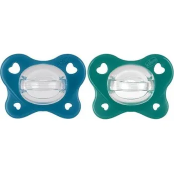 dudlíky chicco Dudlík PhysioForma® Dual Soft 16-36 měsíců v modré barvě