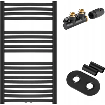 Radiátor Elektrický koupelnový radiátor Invena 446 W 540 x 1000 mm černý