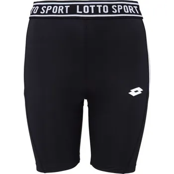 Dámské krátké legíny Lotto WORKOUT PURE SHORTS S Černá, Bílá