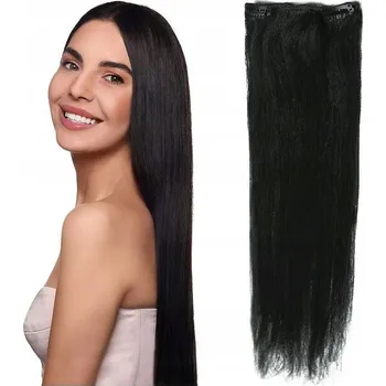 Paruka Příčesek z dlouhých přírodních černých vlasů MODERN-HAIR
