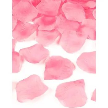 umělá květina Okvětní lístky růží světle růžové - dekorace na Valentýna, 500 ks