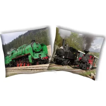 Povlak na dekorativní polštářek SDS Povlak na polštářek Parní lokomotiva 1 - 40/40 cm