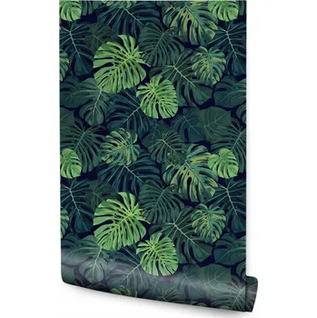 Fototapeta Tapeta do jídelny LISTY Monstera Abstrakce 3D Efekt Příroda Rostliny