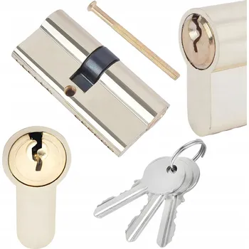 Vložka do dveří MOSAZNÁ VLOŽKA ZÁMKU WZ 40/40, 3 klíče