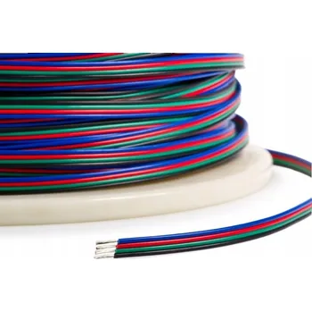 LED osvětlení Kabel pro LED pásky RGB 4x 0,50mm^2 12V 24V DC