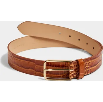 Opasek OPASEK GANT CROCO WAIST BELT CINNAMON BROWN