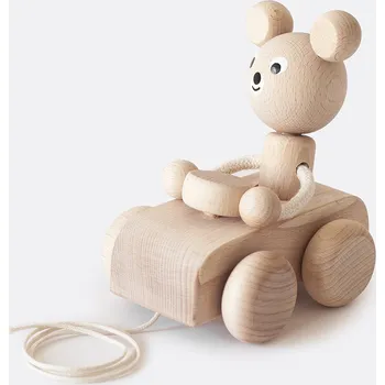 Hračka pro nejmenší Tahací medvěd v autíčku