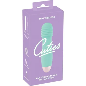 Vibrátor Cuties Mini Wand - akumulátorový mini vibrátor (zelený)