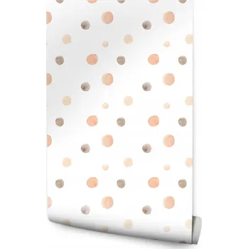 Fototapeta Dětská tapeta na zeď Akvarelové HRÁŠKY Puntíky Boho styl