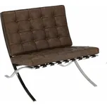 Nábytek PEGAS Křeslo BA1 tmavě hnědé vintage