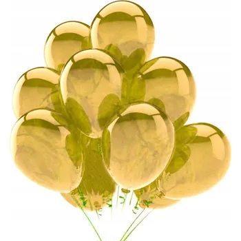 Balónek Balónky 30 cm Křišťálové Žluté 10 kusů Narozeniny