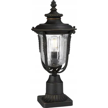 Stojací lampa Obdélníkový osvětlovací sloupek Elstead E27 50 cm šedý