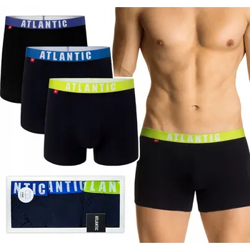 Boxerky ATLANTIC 3MH-011 pánské boxerky šortky 3-BALENÍ - L