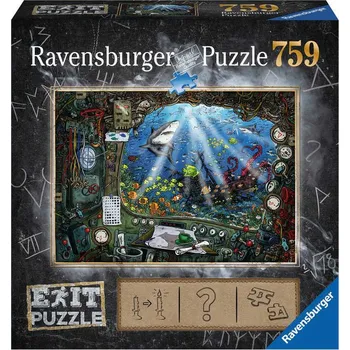 RAVENSBURGER Hra puzzle únikové V ponorce 759 dílků 70x50cm skládačka 2v1 | 448175