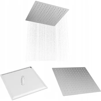 Sprchová hlavice Čtvercová chromová sprchová hlavice SLIM do sprchového koutu 30 cm