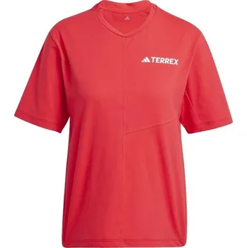 Dámské triko adidas TERREX MULTI T-SHIRT S Červená, Bílá