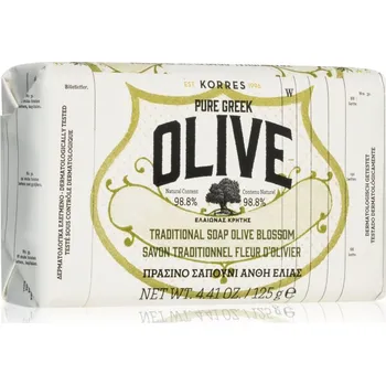 Mýdlo Korres Pure Greek Olive & Olive Blossom čisticí tuhé mýdlo 125 g