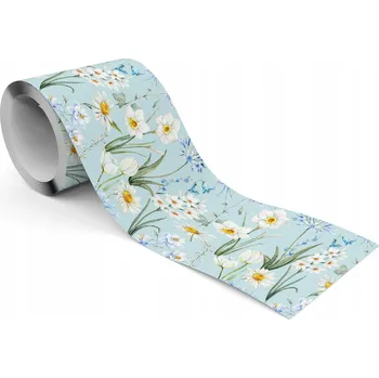 Fototapeta Samolepicí Dekorativní Bordura Bordura KVĚTY Polní Kosatce Tulipány