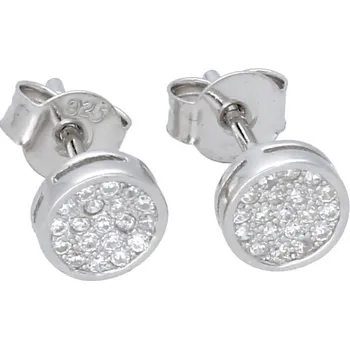 Náušnice Goldstore Stříbrné náušnice pecky drobné zirkony Váha: 1.00 g