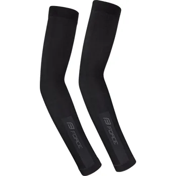 Cyklistické návleky Návleky na ruce FORCE BREEZE pletené, černé