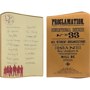 Sběratelství FaNaTtik Tabulka Brumbálova armáda, kovová replika, Harry Potter