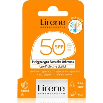Péče o oční okolí Lirene Care Protective Lipstick ochranný balzám na rty s hydratačním účinkem SPF 50 4.6 g