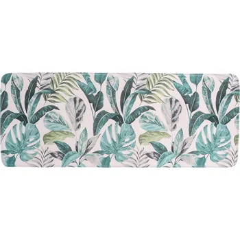 Koupelnová předložka Koupelnová předložka Jardin 45x120 cm s ozdobnými listy, dekorativní a moderní