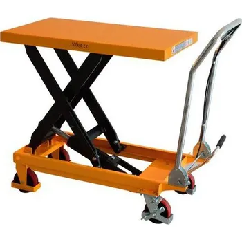 Dílenský stůl Mobilní zvedací hydraulický stůl Lift, do 500 kg, deska 85 x 50 cm