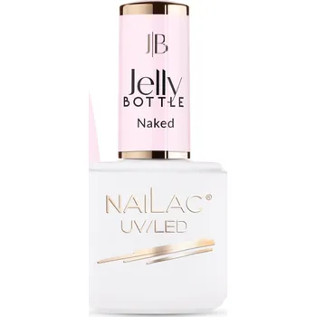 Lak na nehty Stavební GEL na nehty NaiLac Jelly Bottle Naked, samovyrovnávací, 7 ml