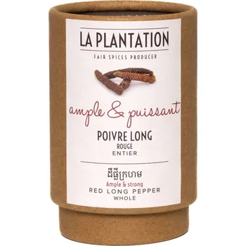 Koření La Plantation Kampotský pepř dlouhý 50g tubus