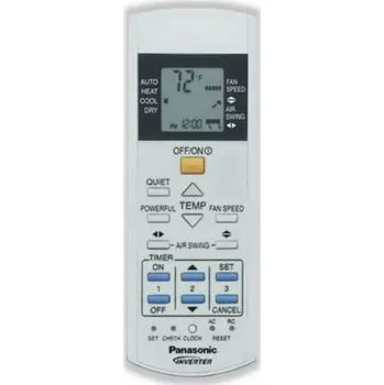 Dálkový ovladač PANASONIC CU-RE9RKE, CU-RE12RKE, CU-RE15RKE, CU-2E15PBE, CU-2E18PBE, CU-3E18PBE - kompatibilní značkový dálkový ovladač General pro klimatizaci